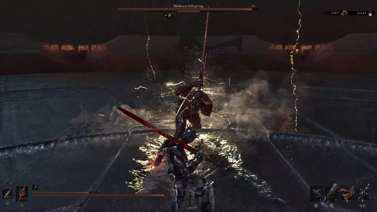 Image showing the vertical slash at the end of the triple Slash