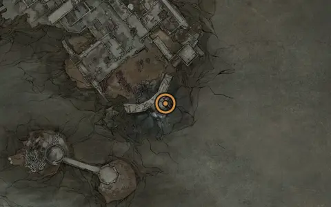 Map crop showing x26 in the Conquered Temple area of Fallgrim