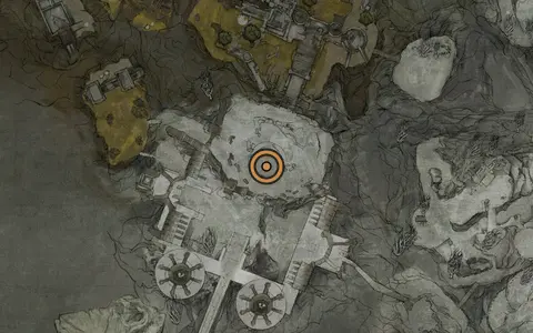 Map crop showing Voltaic Essence in the Vestige of Infinity area of Fallgrim