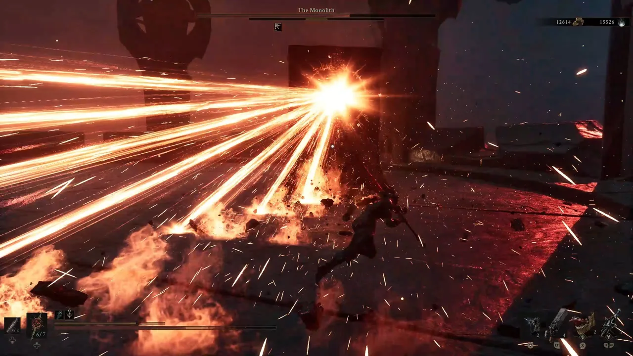 image showing the Monolith's Laser Sweep Move